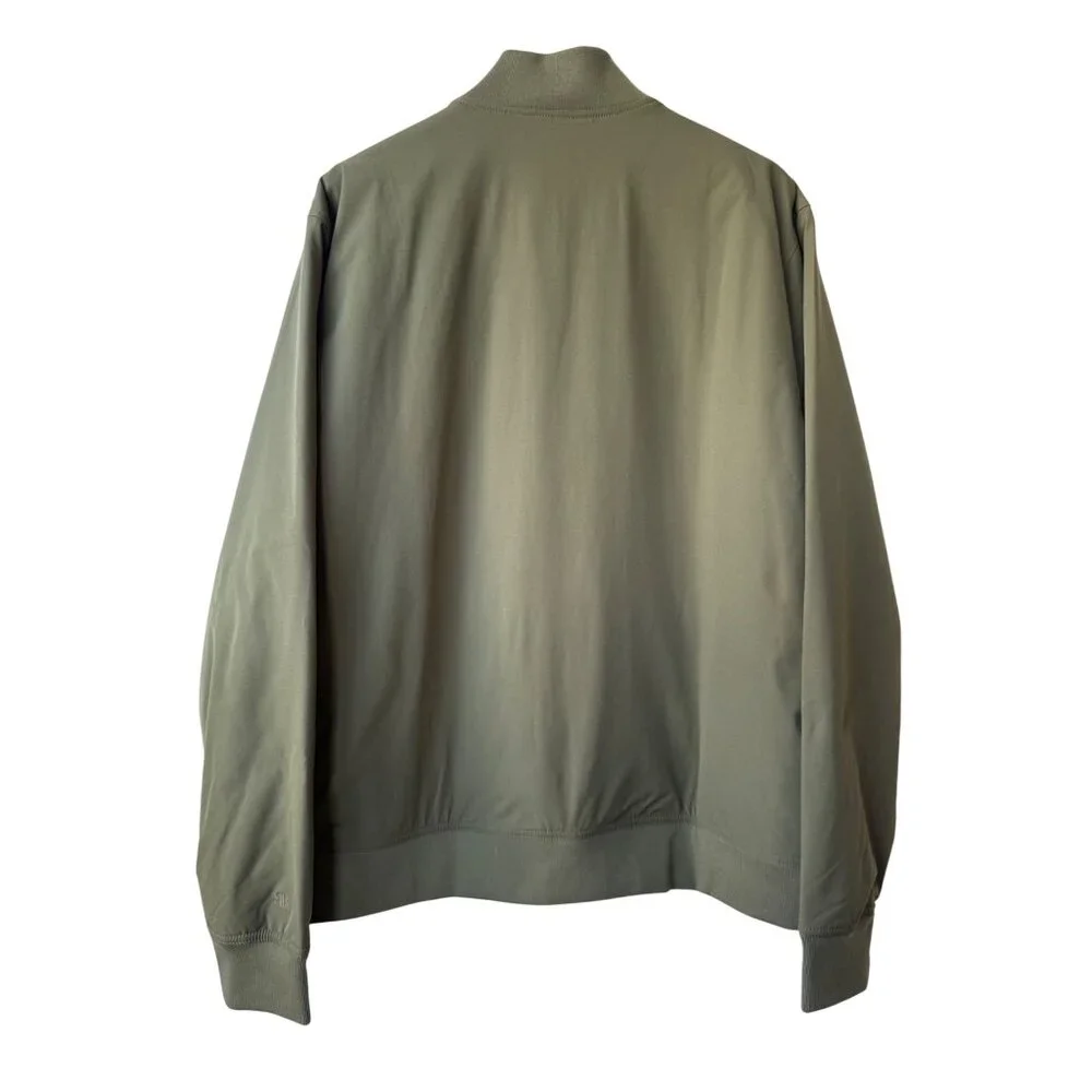 Banana‎ Republic Mens Olive Green Bomber Jacket Size XL NWT Lightweight Full Zip